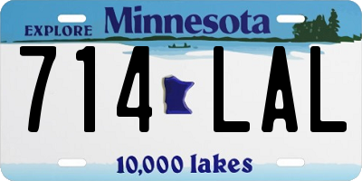 MN license plate 714LAL