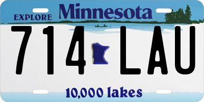 MN license plate 714LAU