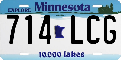 MN license plate 714LCG