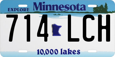 MN license plate 714LCH