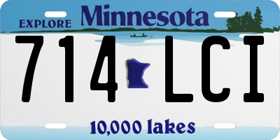 MN license plate 714LCI