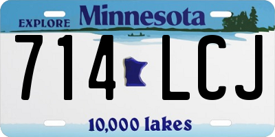 MN license plate 714LCJ