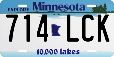 MN license plate 714LCK