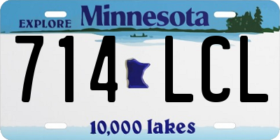 MN license plate 714LCL