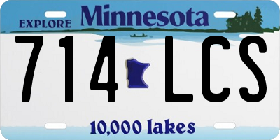 MN license plate 714LCS
