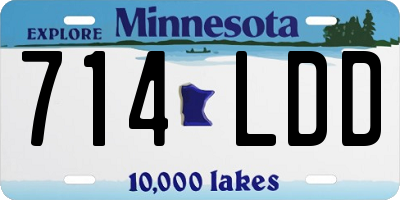 MN license plate 714LDD