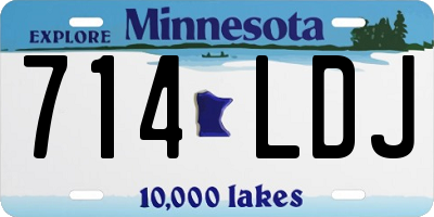 MN license plate 714LDJ