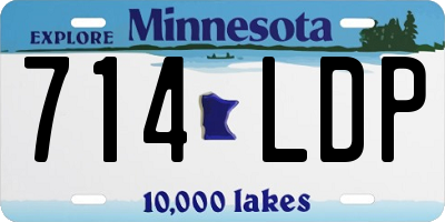 MN license plate 714LDP