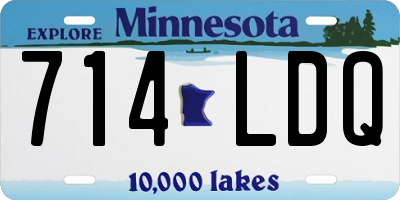 MN license plate 714LDQ