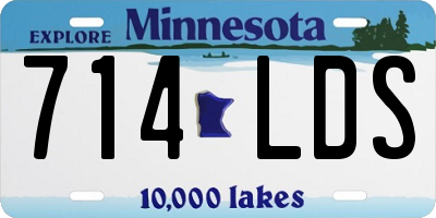 MN license plate 714LDS