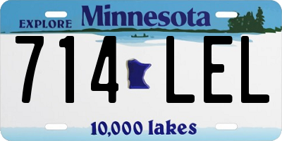 MN license plate 714LEL