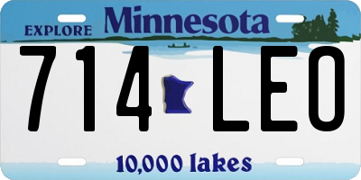 MN license plate 714LEO