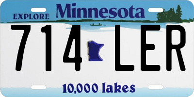 MN license plate 714LER