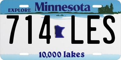 MN license plate 714LES