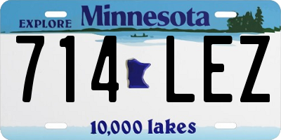 MN license plate 714LEZ