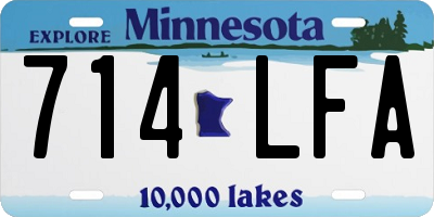 MN license plate 714LFA