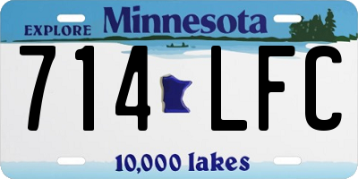 MN license plate 714LFC