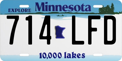MN license plate 714LFD