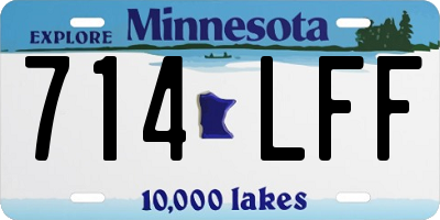 MN license plate 714LFF