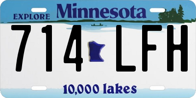 MN license plate 714LFH
