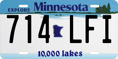 MN license plate 714LFI