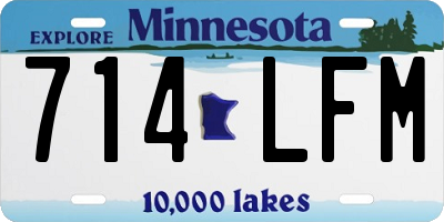 MN license plate 714LFM
