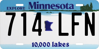 MN license plate 714LFN