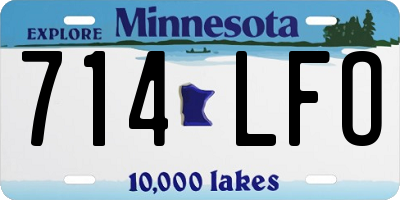MN license plate 714LFO