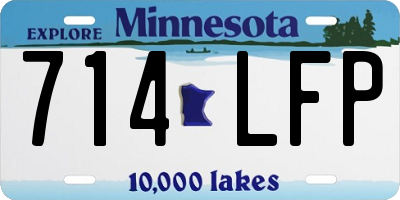 MN license plate 714LFP