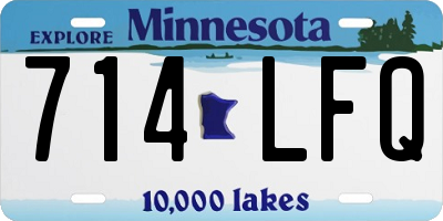 MN license plate 714LFQ