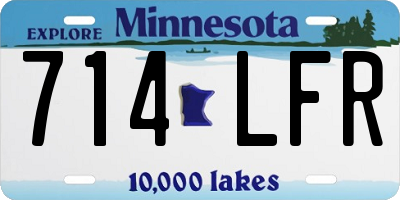 MN license plate 714LFR