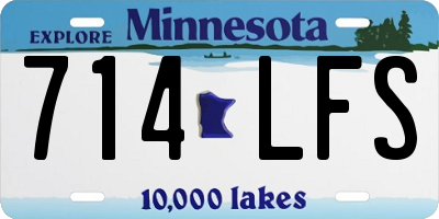 MN license plate 714LFS
