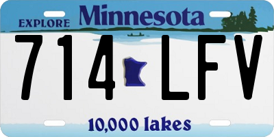 MN license plate 714LFV
