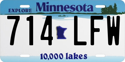 MN license plate 714LFW