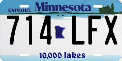 MN license plate 714LFX