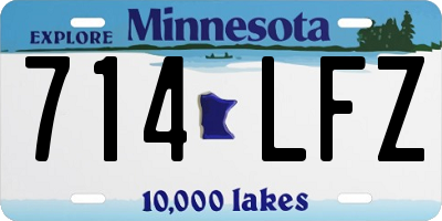 MN license plate 714LFZ