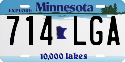 MN license plate 714LGA