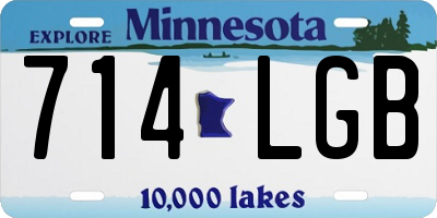 MN license plate 714LGB