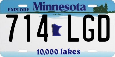 MN license plate 714LGD