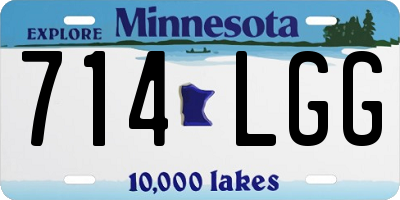 MN license plate 714LGG