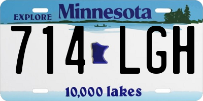 MN license plate 714LGH