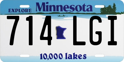 MN license plate 714LGI