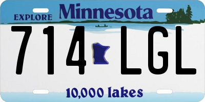 MN license plate 714LGL