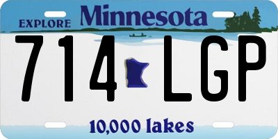 MN license plate 714LGP