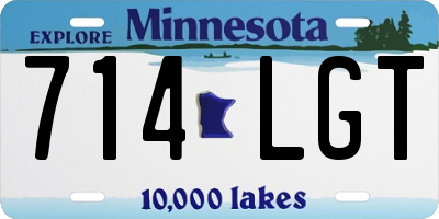 MN license plate 714LGT
