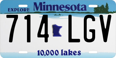 MN license plate 714LGV