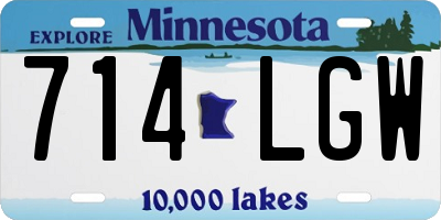 MN license plate 714LGW