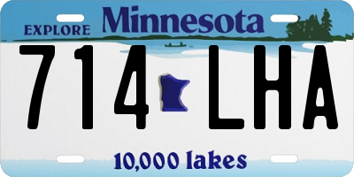 MN license plate 714LHA