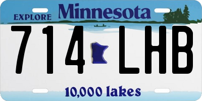 MN license plate 714LHB