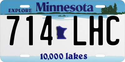MN license plate 714LHC